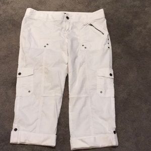 White capris size 12